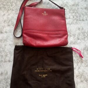 Kate Spade Red Leather Crossbody Bag